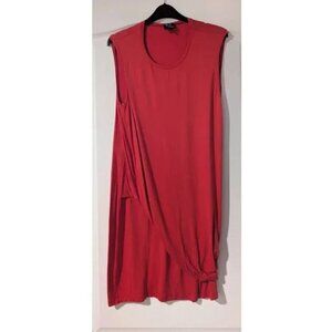 Mcq Alexander Mcqueen | Twisted Drape Dress in Terracotta Orange